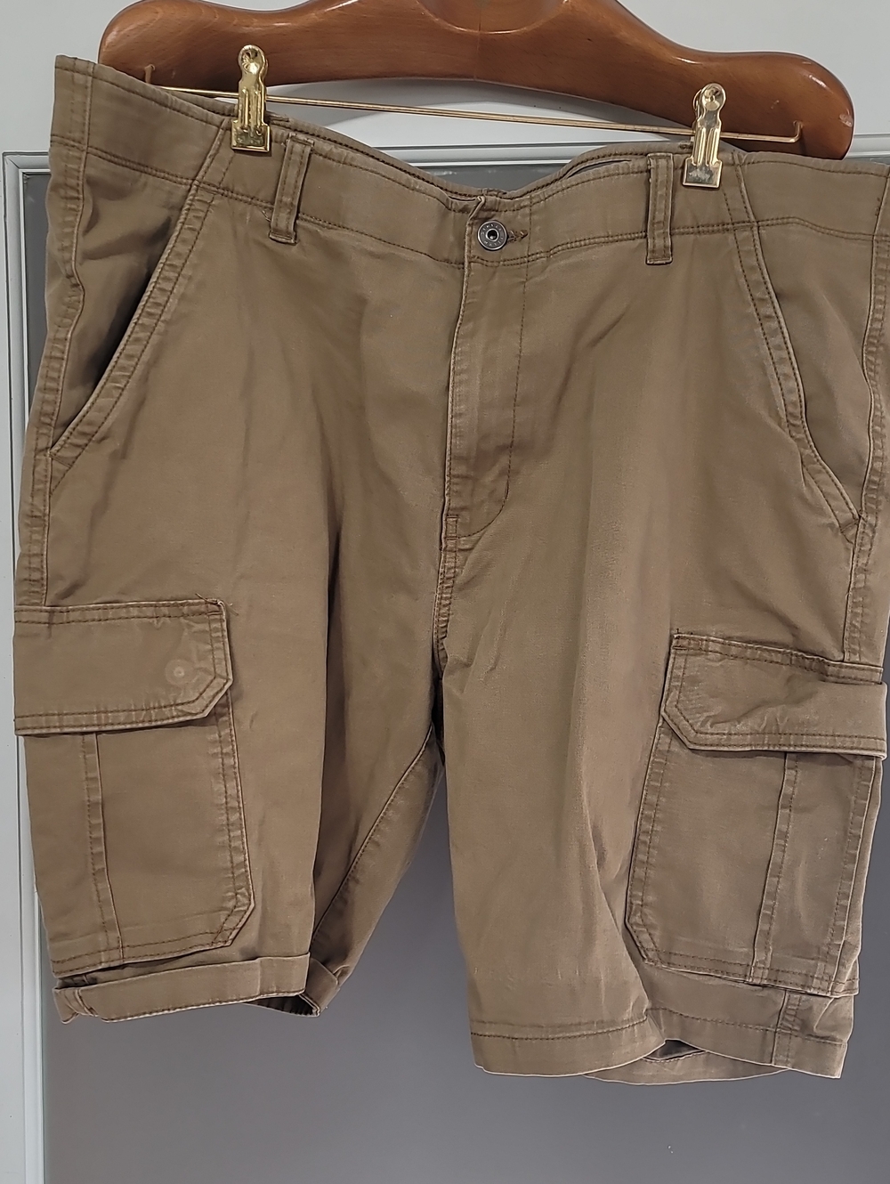 Men's Cargo Shorts in Brown - Durable Everyday Shorts Denver HAYES 40X10
